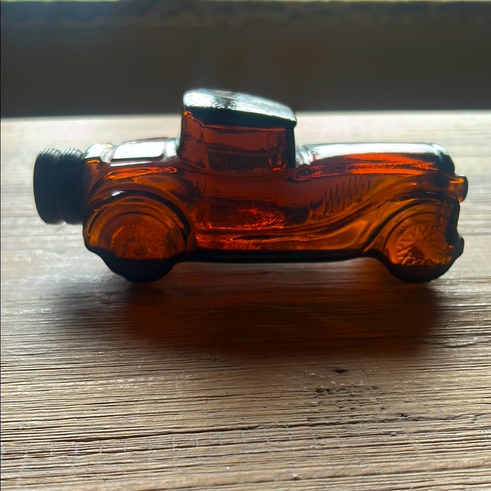 Vintage Avon Sterling Six Aftershave Bottle Amber Glass. 1970